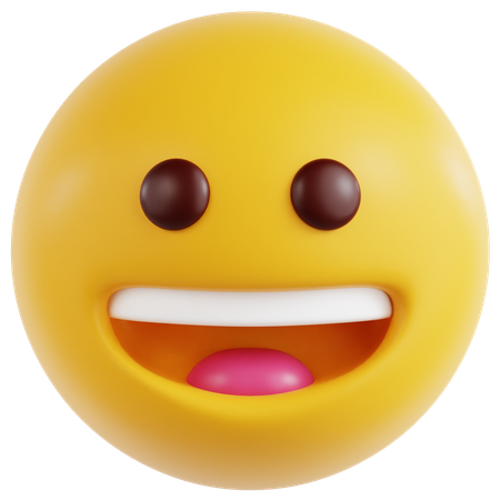 Grinning Face  3D Icon