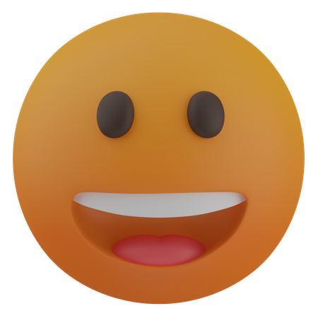 Grinning Face  3D Icon