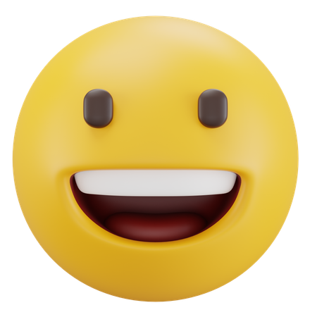 Grinning Face  3D Icon