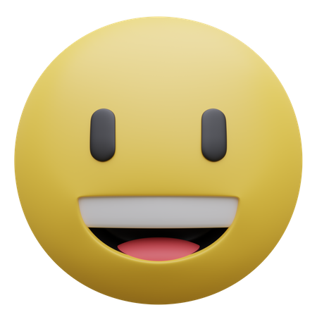 Grinning Face  3D Icon