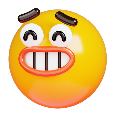 Grinning Face Emoji  3D Icon