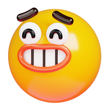 Grinning Face Emoji  3D Icon