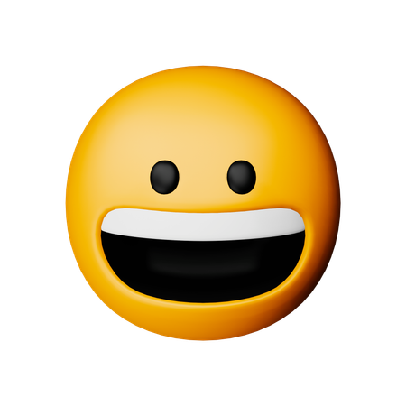 Grinning Face Emoji  3D Icon