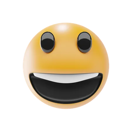 Grinning Face With Big Eyes  3D Icon