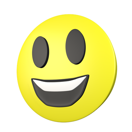 Grinning Face With Open Mouth  3D Icon