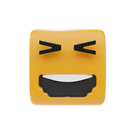 Grinning Squinting  3D Icon