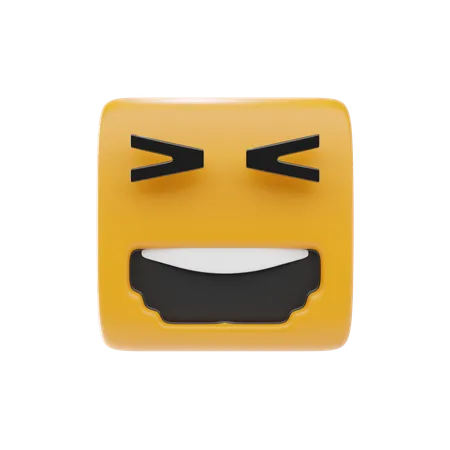 Grinning Squinting  3D Icon