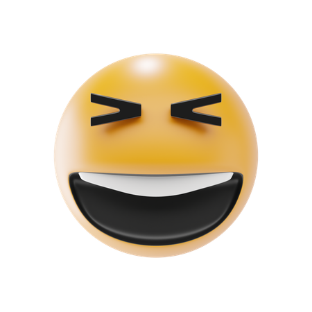 Grinning Squinting  3D Icon