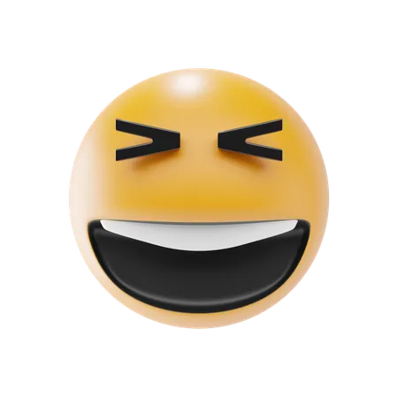 Grinning Squinting  3D Icon