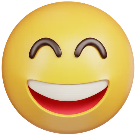 Grinning Squinting Emoji  3D Icon