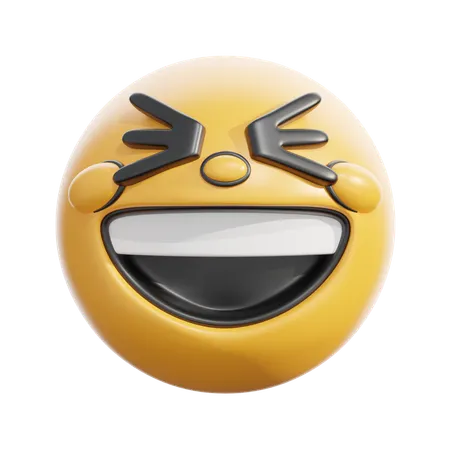 Grinning Squinting Face  3D Icon