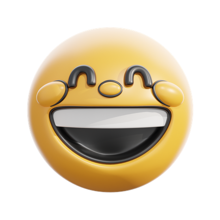 Grinning With Smiling Eyes  3D Icon