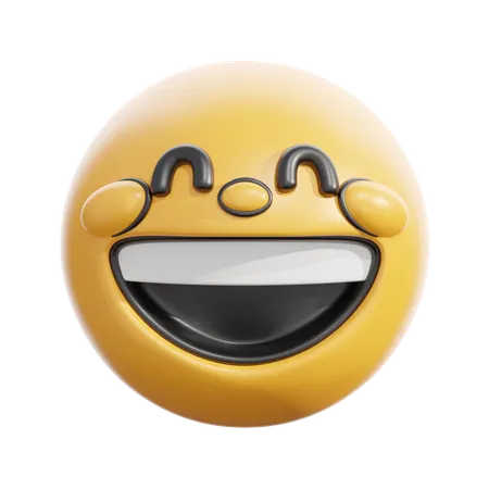 Grinning With Smiling Eyes  3D Icon