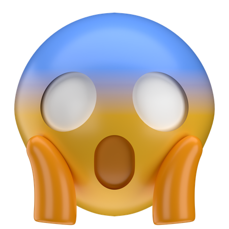 Gritar emoji  3D Icon