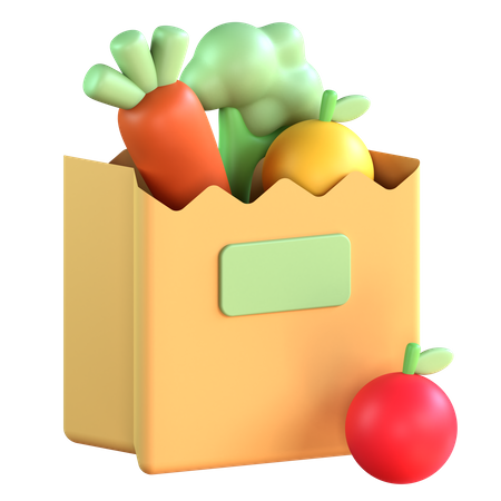 Groceries  3D Icon