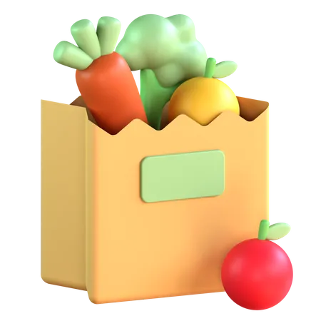 Groceries  3D Icon