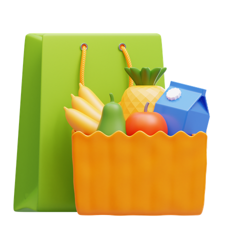 Groceries  3D Icon