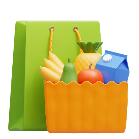 Groceries  3D Icon