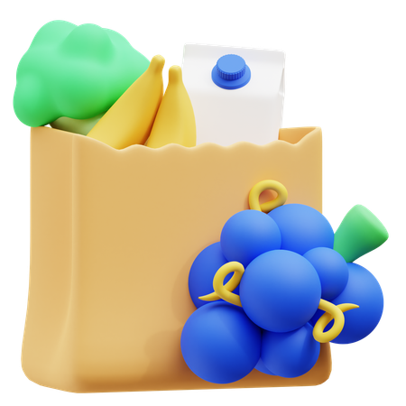 Groceries  3D Icon