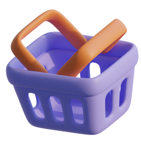 Groceries Basket  3D Icon