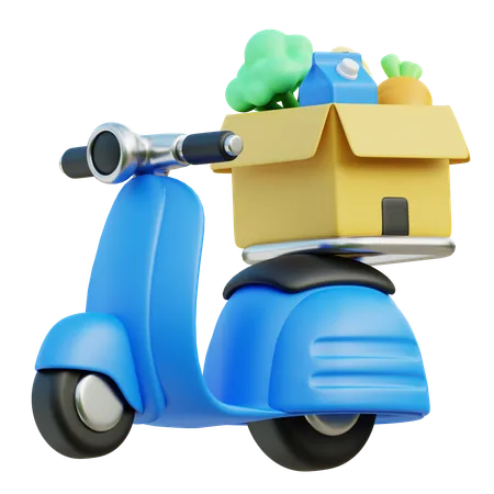 Groceries Delivery  3D Icon