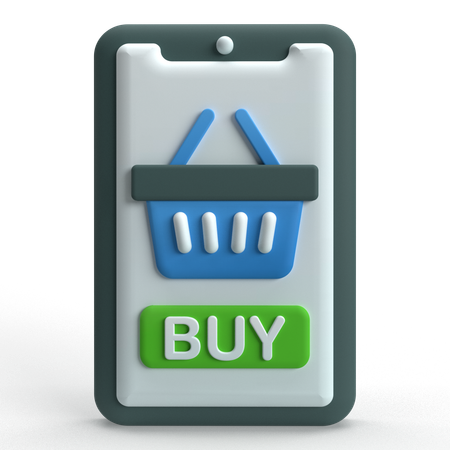 Grocery App  3D Icon