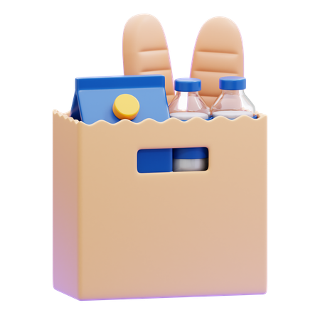 GROCERY BAG  3D Icon