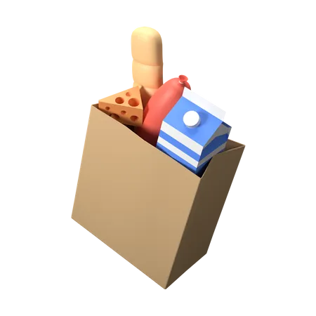 Grocery Bag  3D Icon