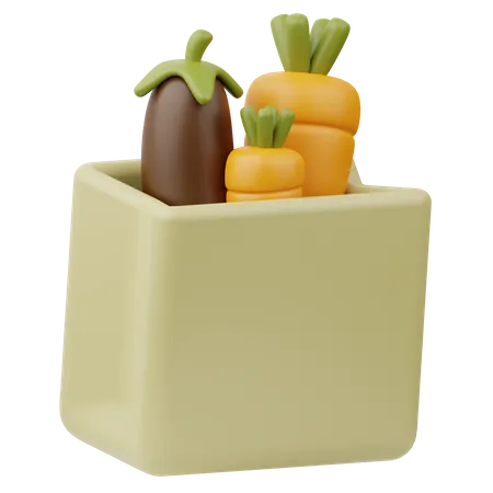 Grocery Bag  3D Icon