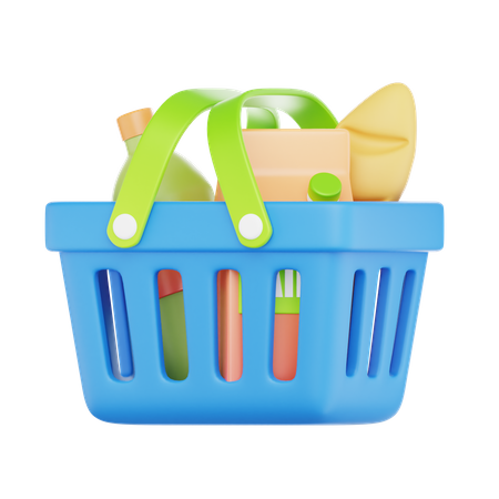 Grocery Basket  3D Icon