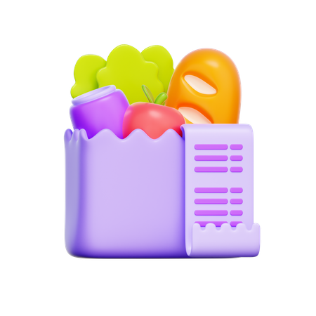Grocery Expenses  3D Icon