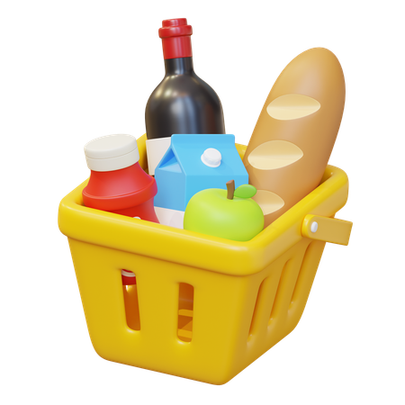 Grocery Items  3D Icon