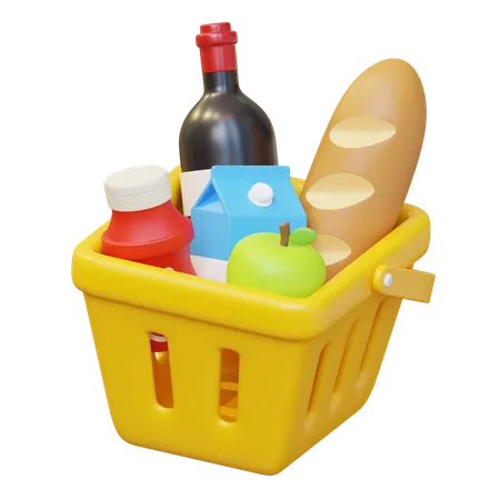 Grocery Items  3D Icon