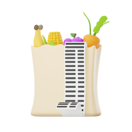 Grocery List  3D Icon