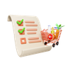 grocery list emoji 3d