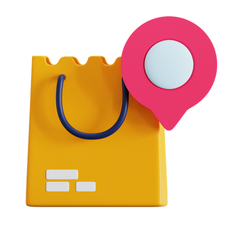 Grocery Location  3D Icon