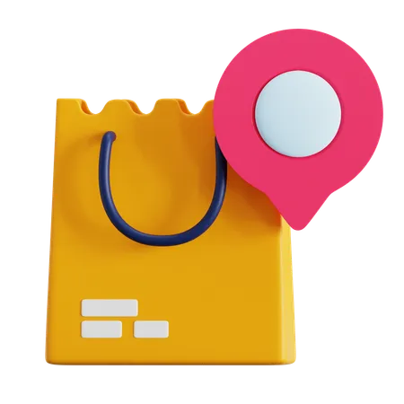 Grocery Location  3D Icon