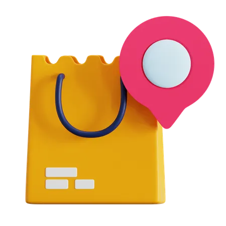식료품점 위치  3D Icon