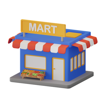 Grocery Mart  3D Icon