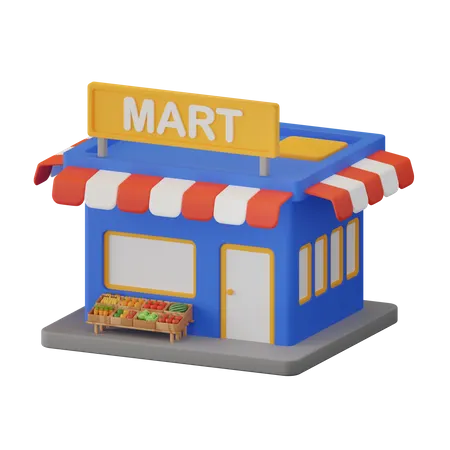 Grocery Mart  3D Icon