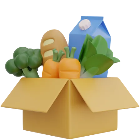 Grocery Package  3D Icon