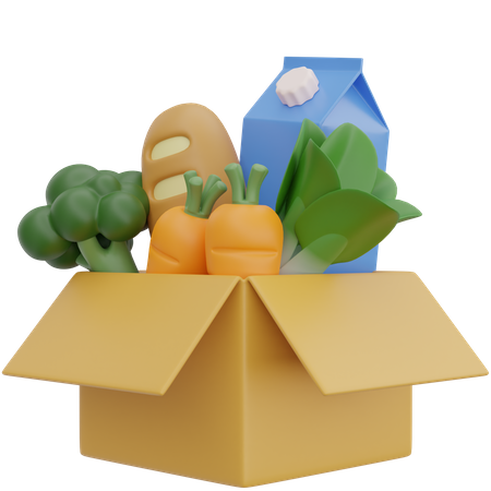 Grocery Package  3D Icon