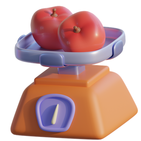 食料品スケール  3D Icon