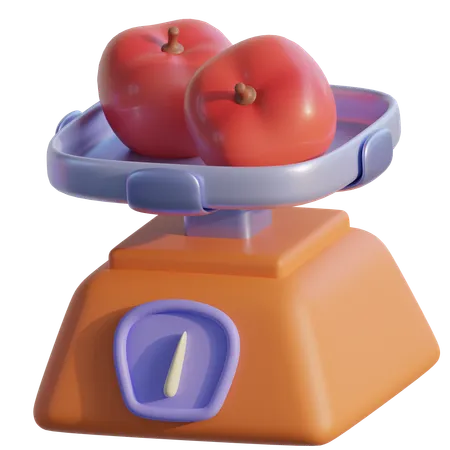 食料品スケール  3D Icon