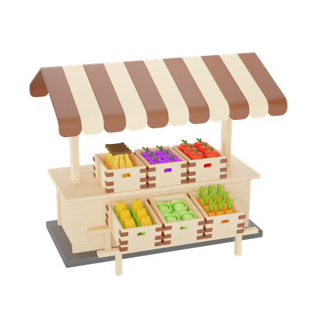 Grocery Shop  3D Icon