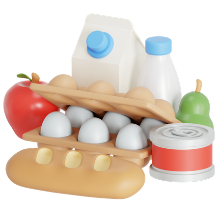 Grocery shopping  3D Icon
