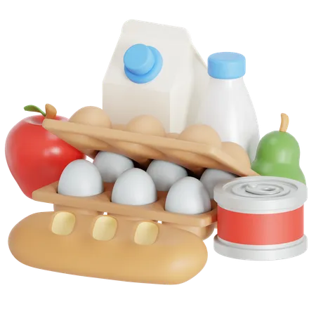 Daily Needs For Groceries 3D Icon