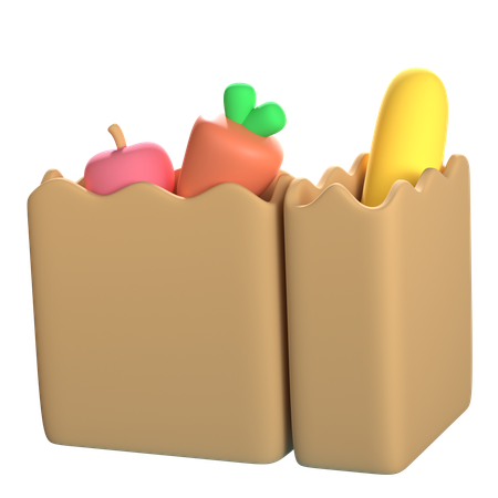 Grocery Shopping  3D Icon