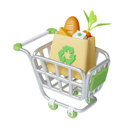 Grocery Shopping  3D Icon