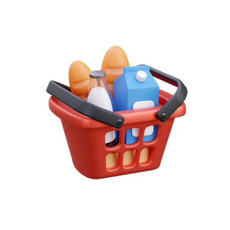 Grocery Shopping  3D Icon